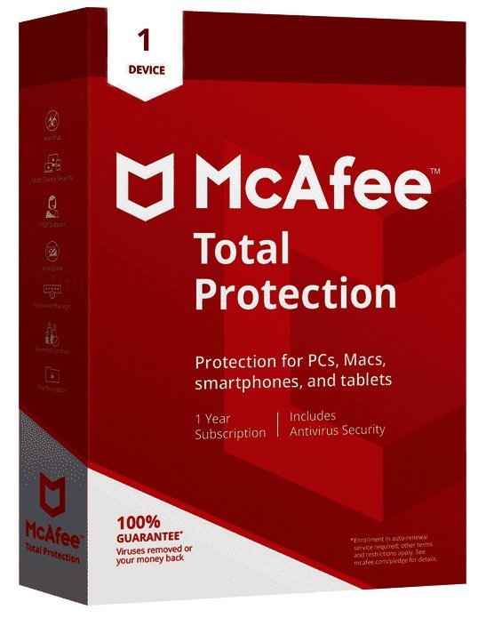 Mcafee total protection 1 device 2024
